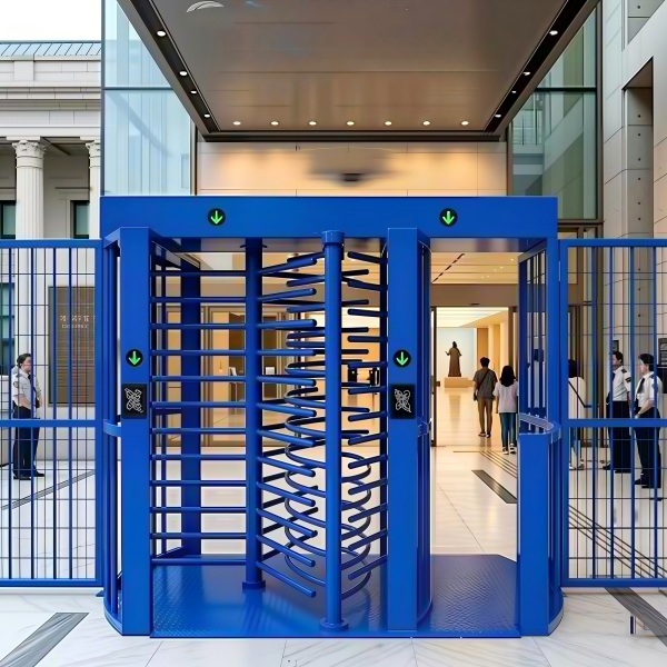 Painting Steel Full Height Turnstile Painting steel full height turnstile